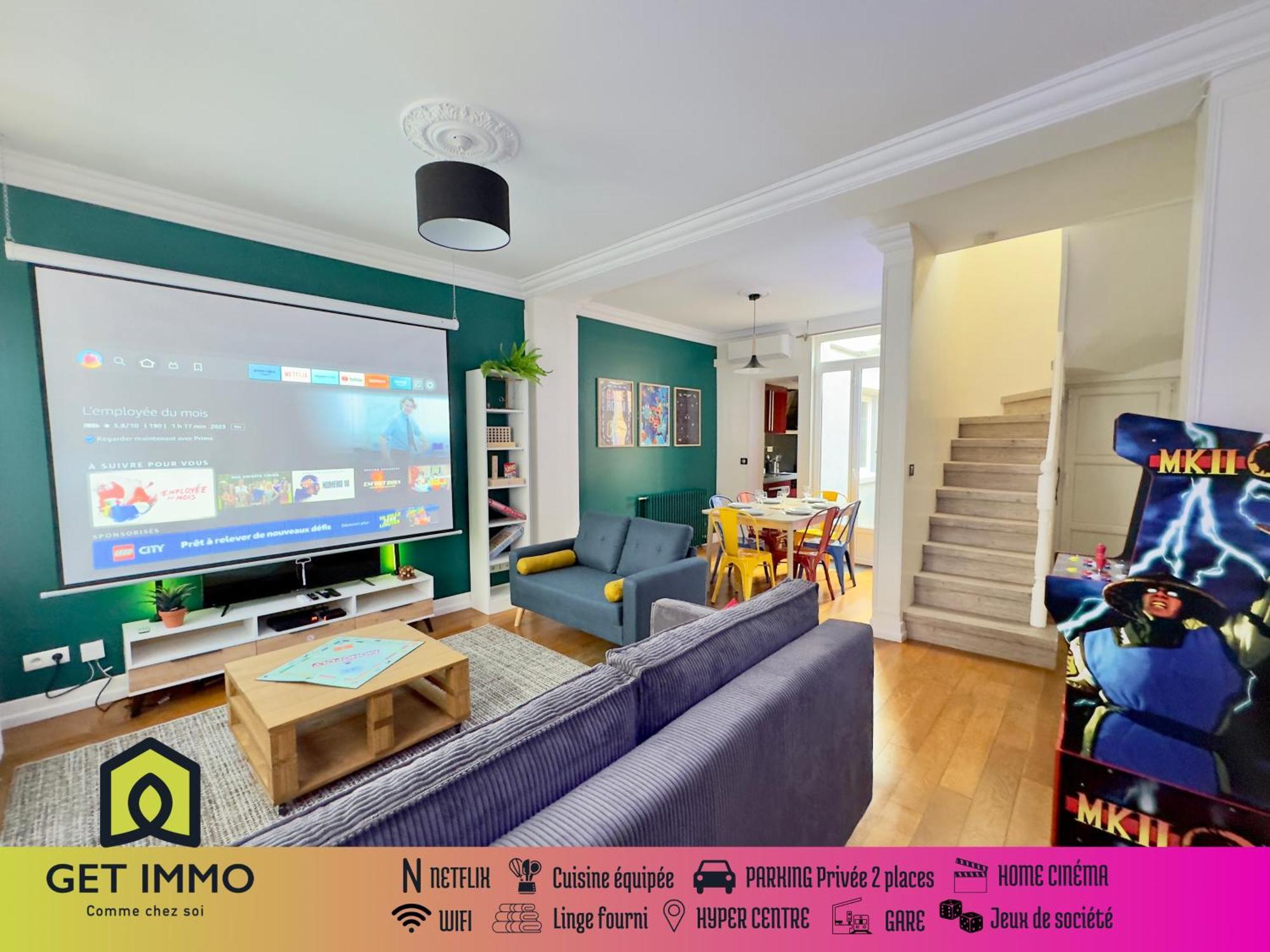 Maison 3Ch - Cinema - Game Room - Parking - Gare Amiens Exterior foto